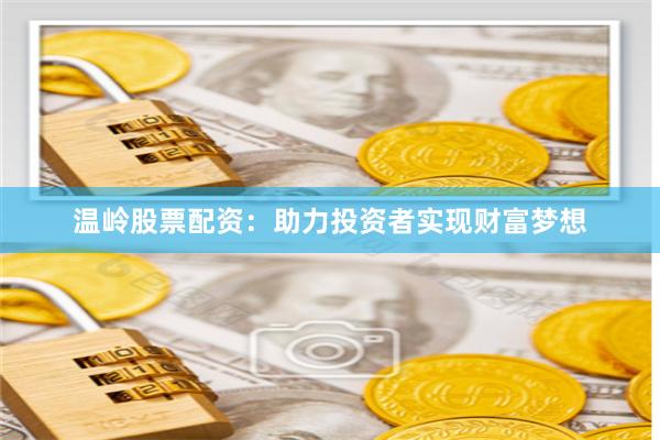 温岭股票配资：助力投资者实现财富梦想
